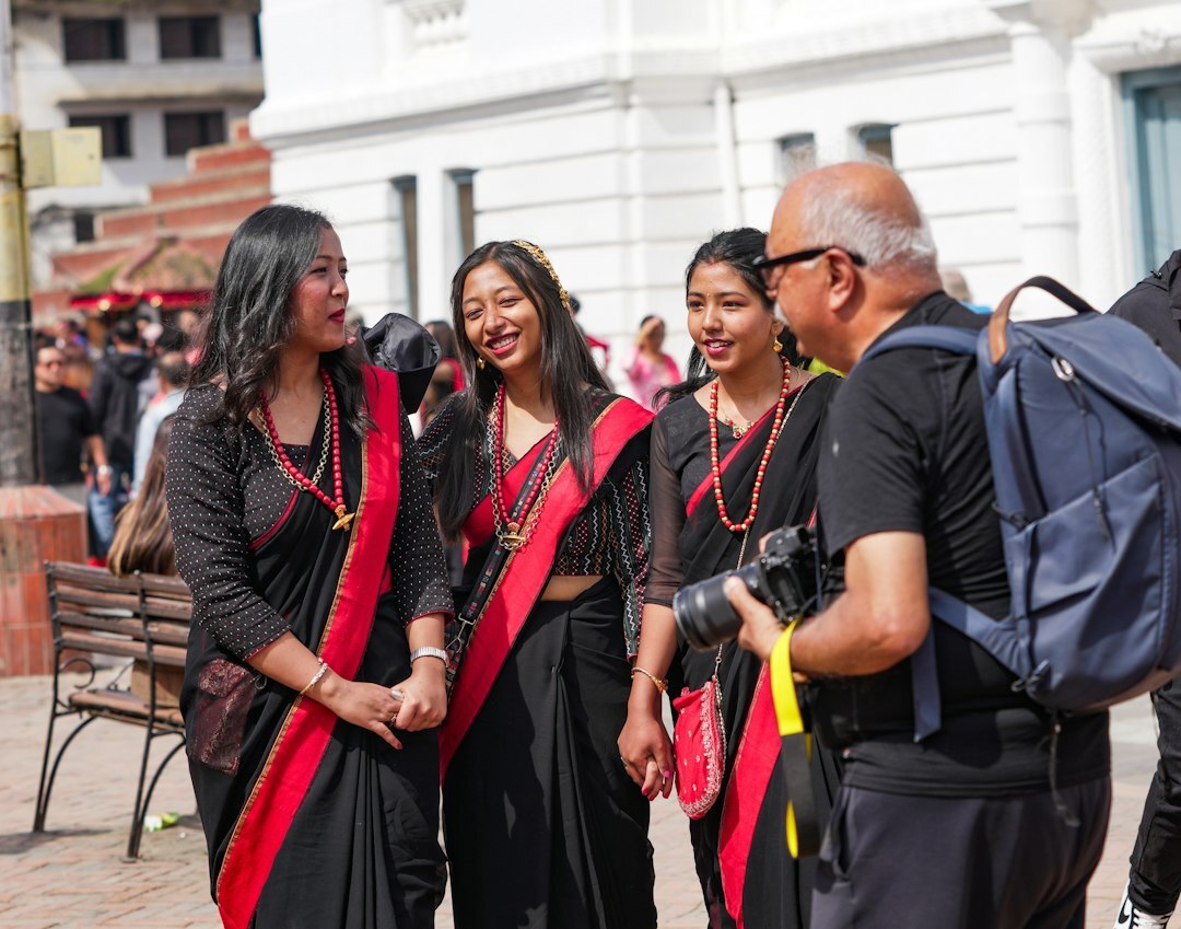 community photographer with locals